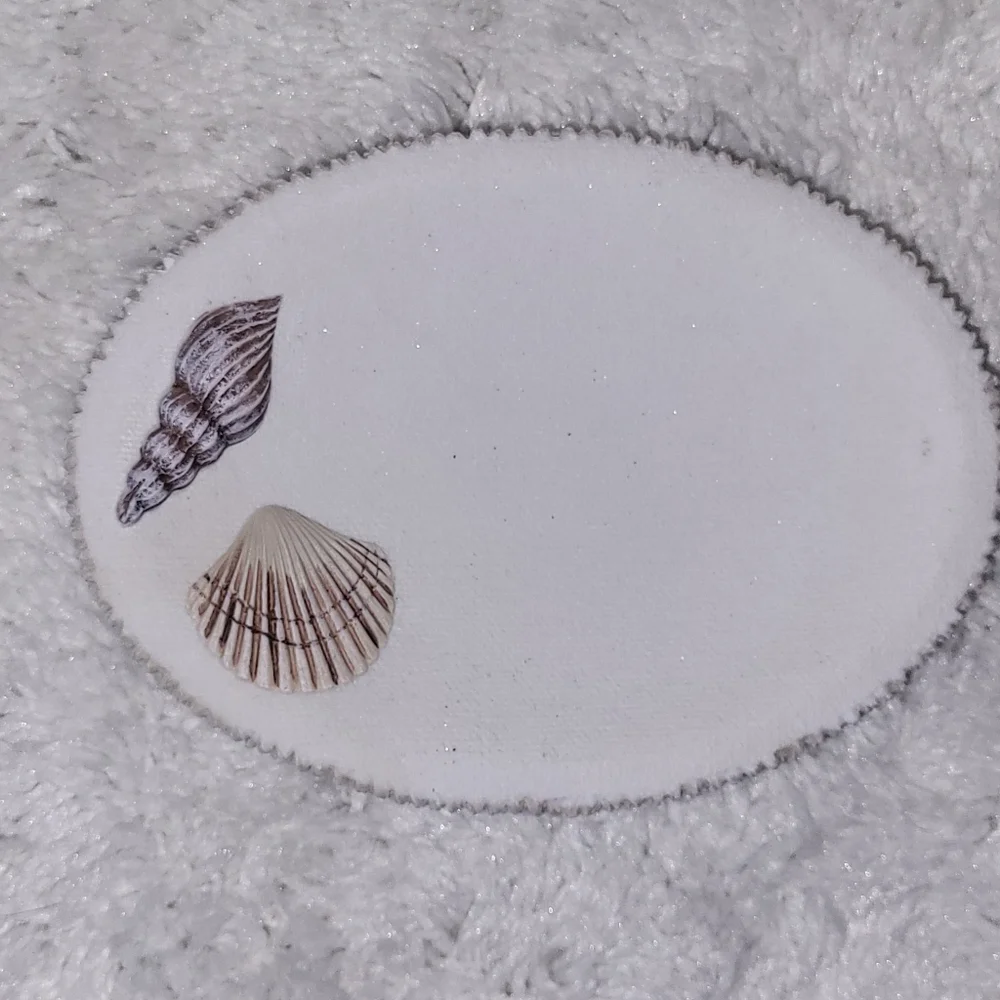 Handpainted Resin 3 Piece Beachy Bath Set